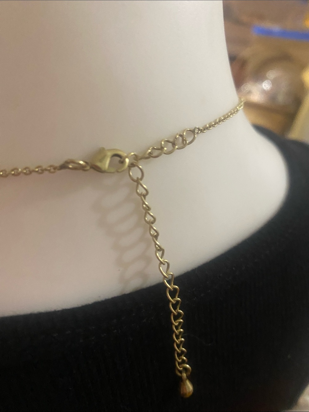 Gold Chakra Symbol Long Pendant Necklace for Women - Picture 2 of 4